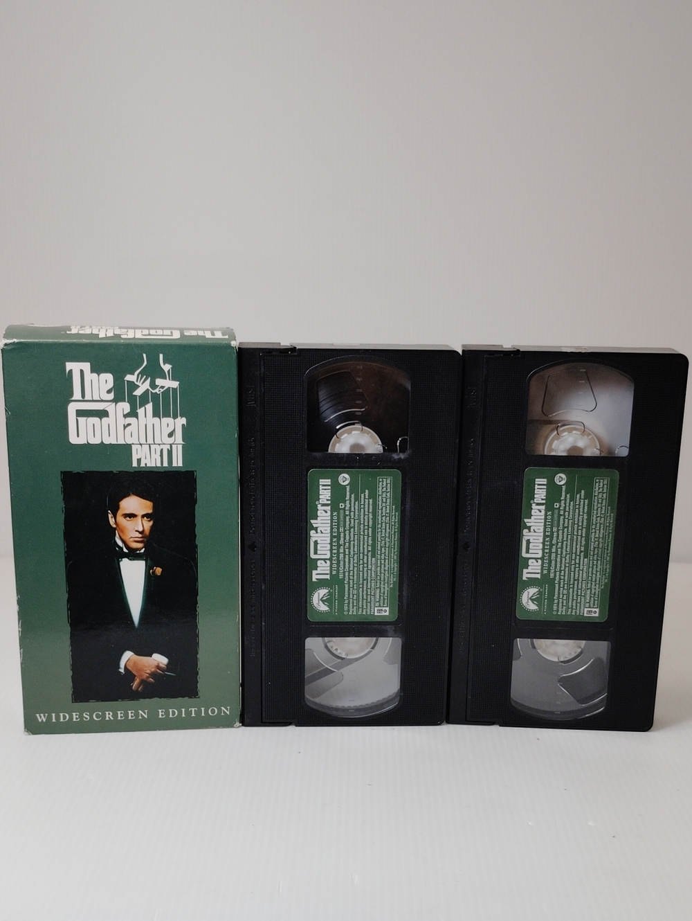 12 For $8 The Godfather Part II Widescreen VHS Set - Green & Black